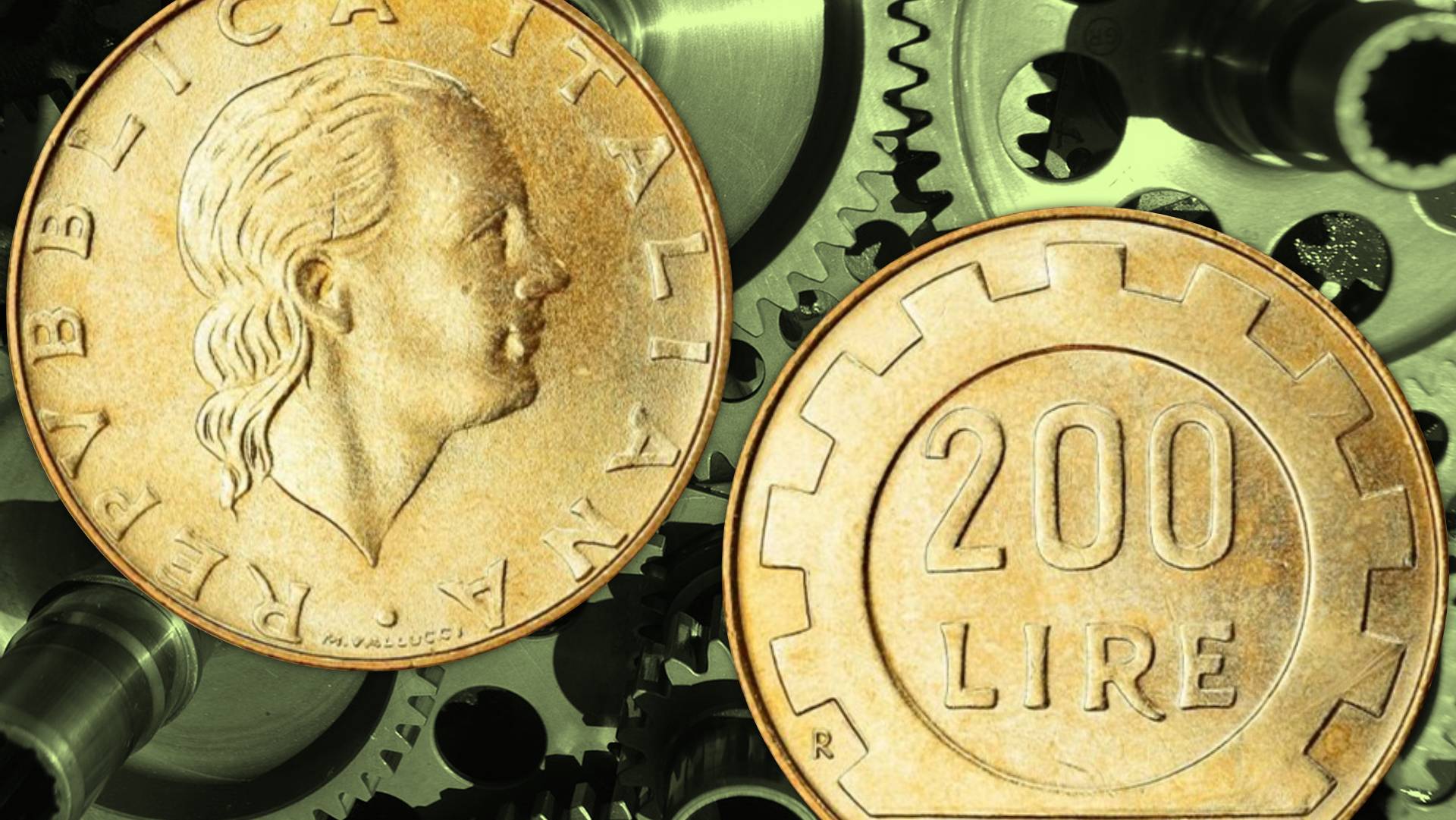 Monete da 500 lire bimetalliche esposte su un tavolo, pronte per la collezione.