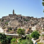 Vista panoramica dei Sassi di Matera dal suggestivo paese lucano.