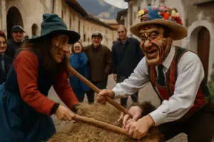 Giochi e usanze durante il Carnevale altoatesino: rituali divertenti che coinvolgono tutti i paesi